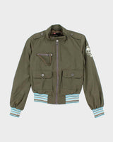 Vintage Y2K Diesel Cropped Harrington Jacket - XS