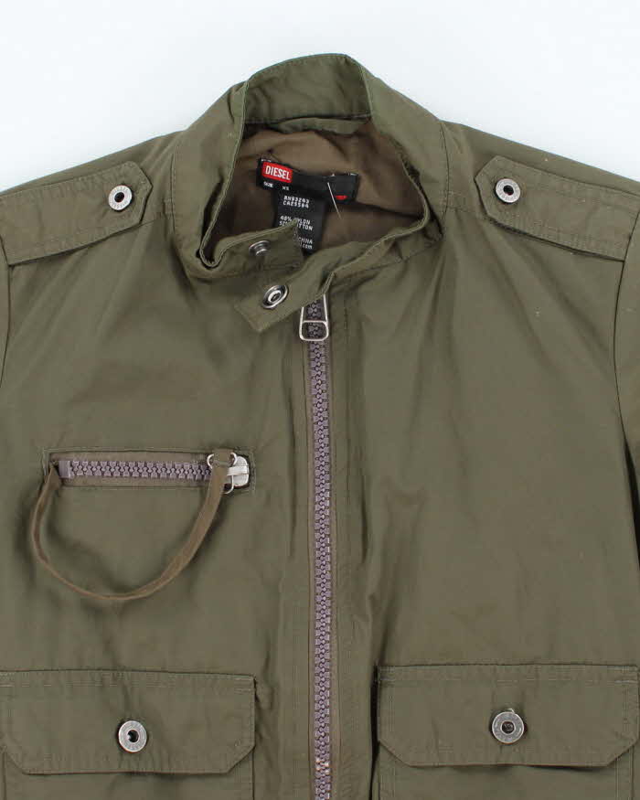 Vintage Y2K Diesel Cropped Harrington Jacket - XS
