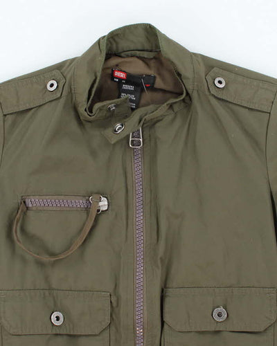 Vintage Y2K Diesel Cropped Harrington Jacket - XS