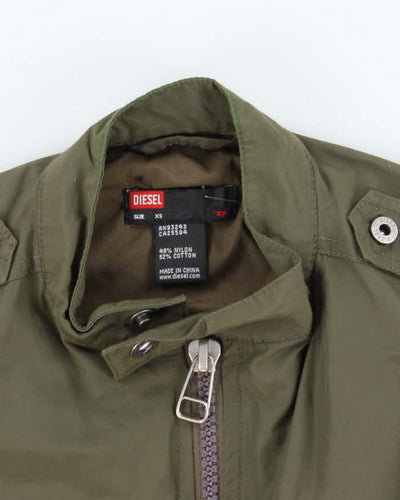 Vintage Y2K Diesel Cropped Harrington Jacket - XS