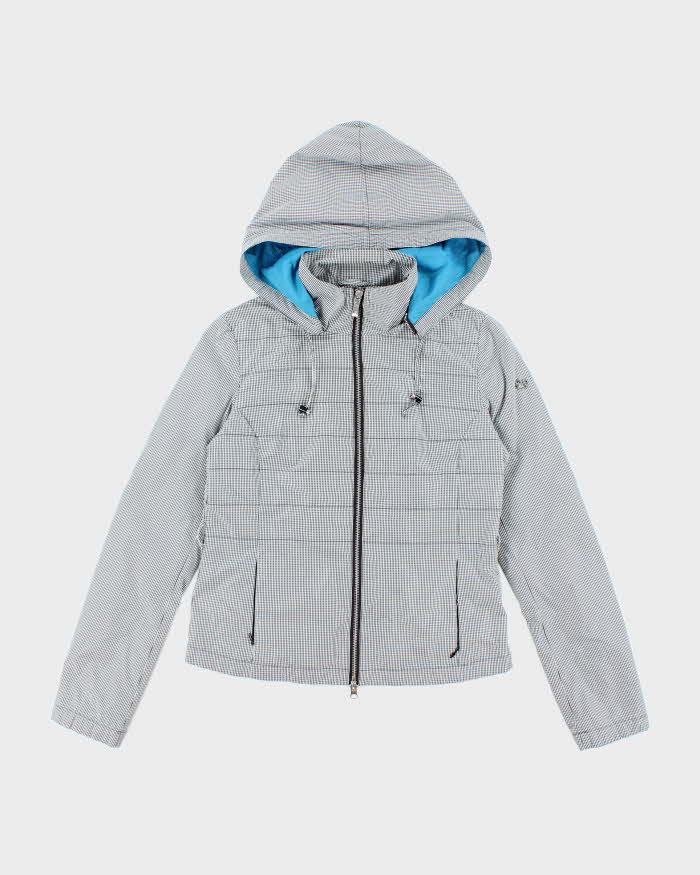Vintage Y2K Armani Jeans Patterned Hooded Anorak Jacket - S
