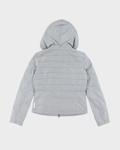 Vintage Y2K Armani Jeans Patterned Hooded Anorak Jacket - S
