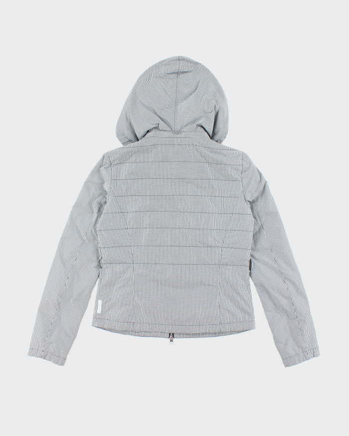 Vintage Y2K Armani Jeans Patterned Hooded Anorak Jacket - S