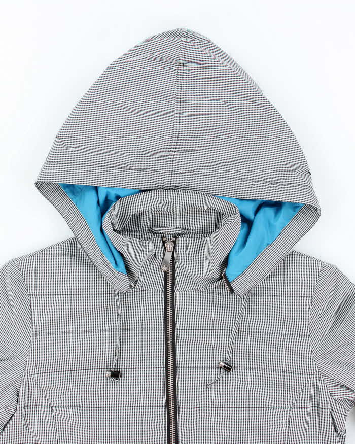 Vintage Y2K Armani Jeans Patterned Hooded Anorak Jacket - S