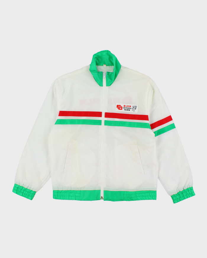 Vintage 90's Fuji Film Promotional Striped Windbreaker Jacket - M