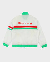 Vintage 90's Fuji Film Promotional Striped Windbreaker Jacket - M
