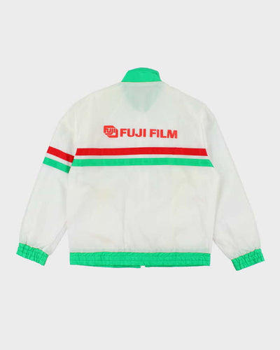 Vintage 90's Fuji Film Promotional Striped Windbreaker Jacket - M