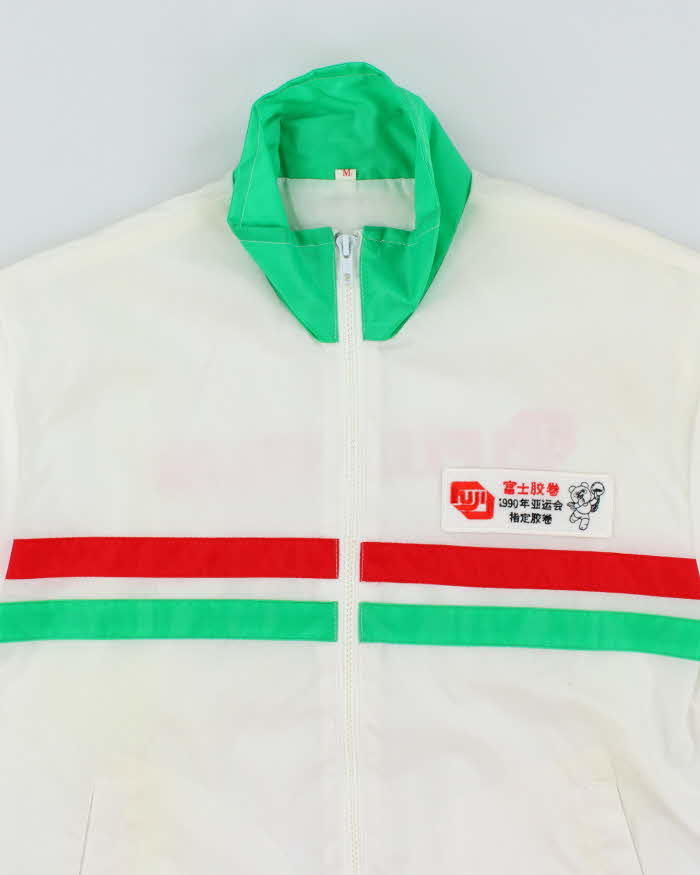 Vintage 90's Fuji Film Promotional Striped Windbreaker Jacket - M