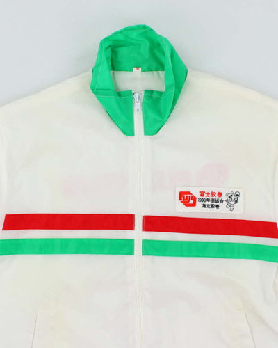 Vintage 90's Fuji Film Promotional Striped Windbreaker Jacket - M