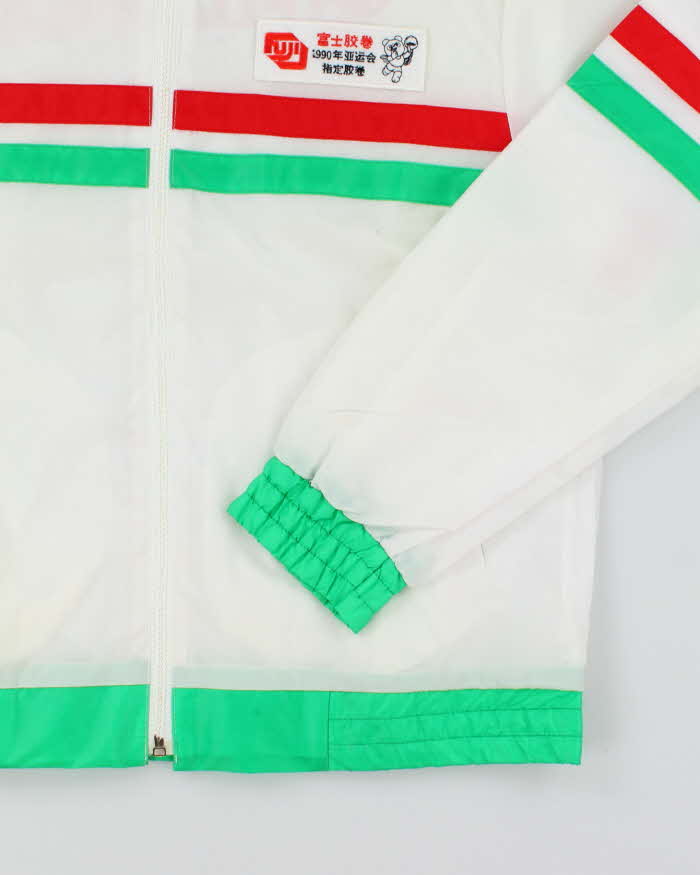 Vintage 90's Fuji Film Promotional Striped Windbreaker Jacket - M