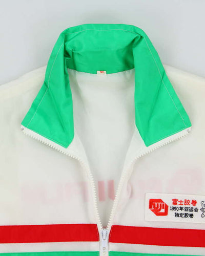 Vintage 90's Fuji Film Promotional Striped Windbreaker Jacket - M