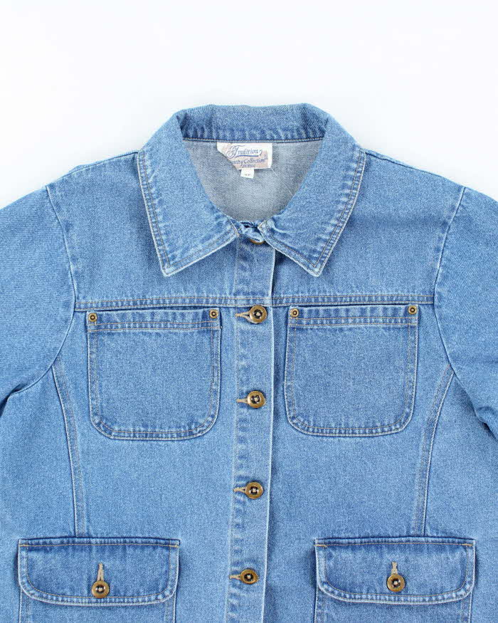 Vintage 90's Tradition Denim Button Up Work Jacket - L