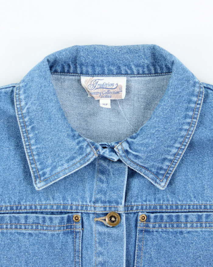 Vintage 90's Tradition Denim Button Up Work Jacket - L