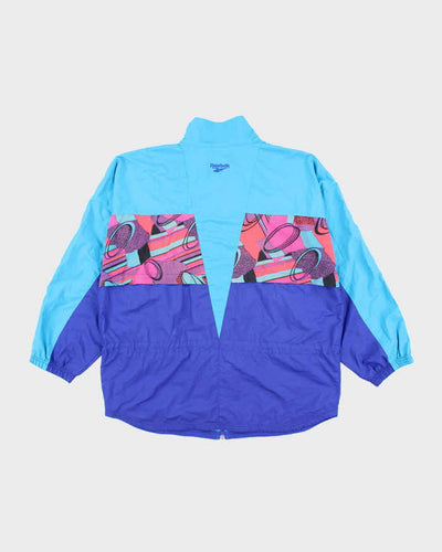Vintage 90's Reebok Patterned Windbreaker Parka Jacket -  L