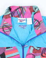 Vintage 90's Reebok Patterned Windbreaker Parka Jacket -  L