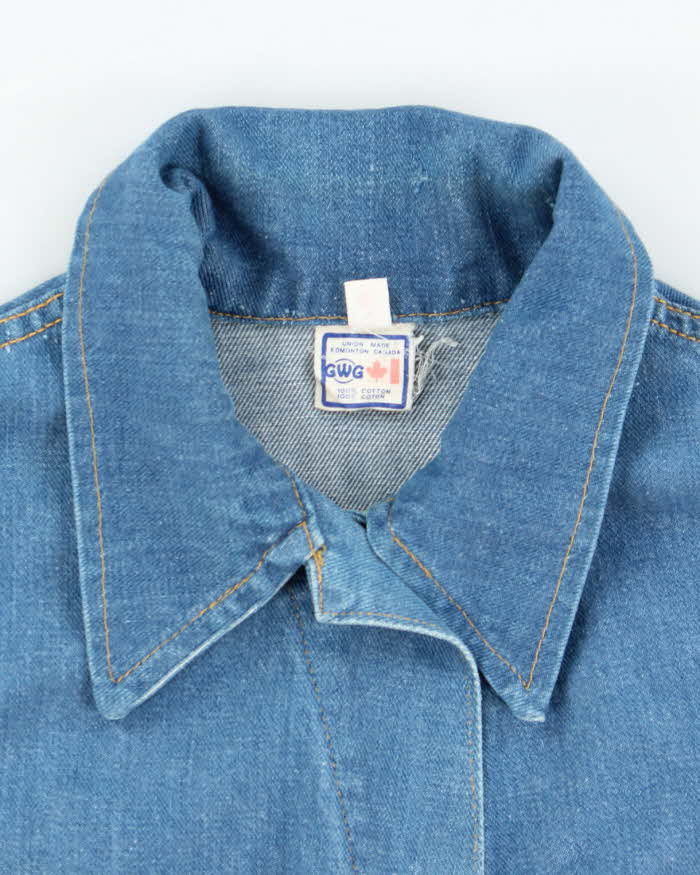 Vintage 80's GWG Light Wash Denim Jacket - M