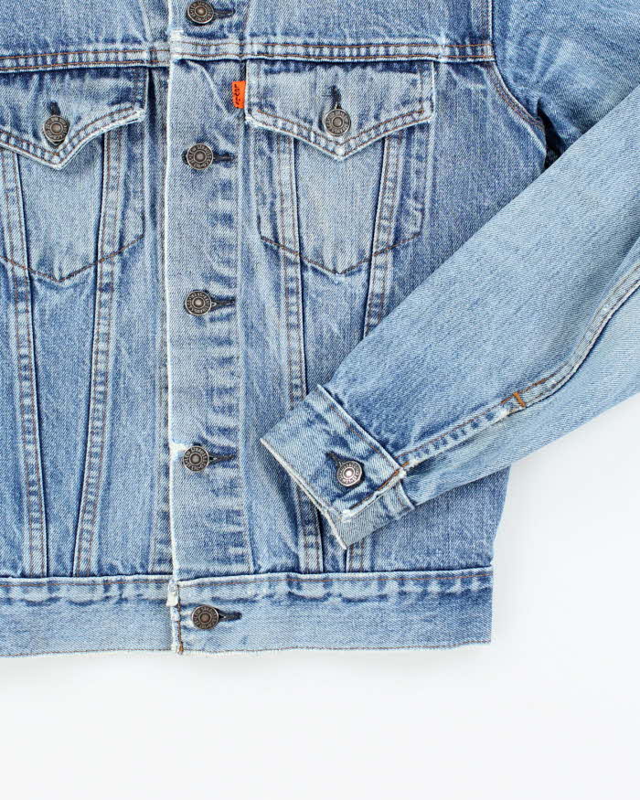 Vintage 80's Levi's Orange Tab Medium Wash Denim Jacket - S