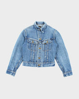Vintage 80's Lee Light Wash Denim Jacket - S