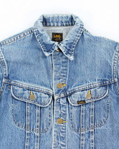 Vintage 80's Lee Light Wash Denim Jacket - S