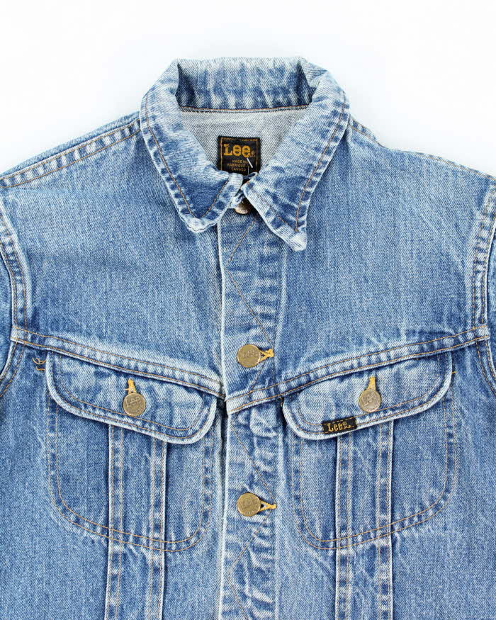 Vintage 80's Lee Light Wash Denim Jacket - S