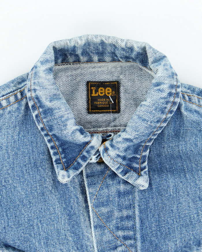 Vintage 80's Lee Light Wash Denim Jacket - S