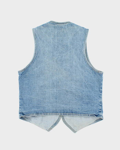 Vintage 80's Levi's Orange Tab Denim Gilet Jacket - M