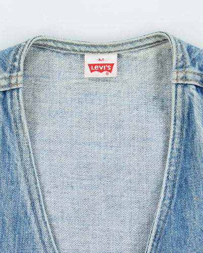 Vintage 80's Levi's Orange Tab Denim Gilet Jacket - M