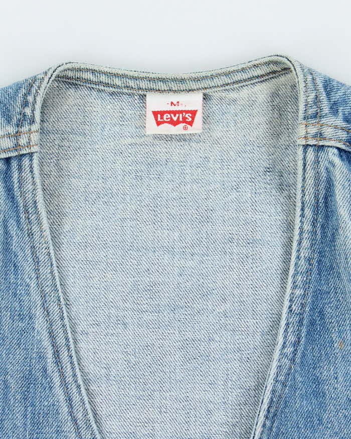Vintage 80's Levi's Orange Tab Denim Gilet Jacket - M