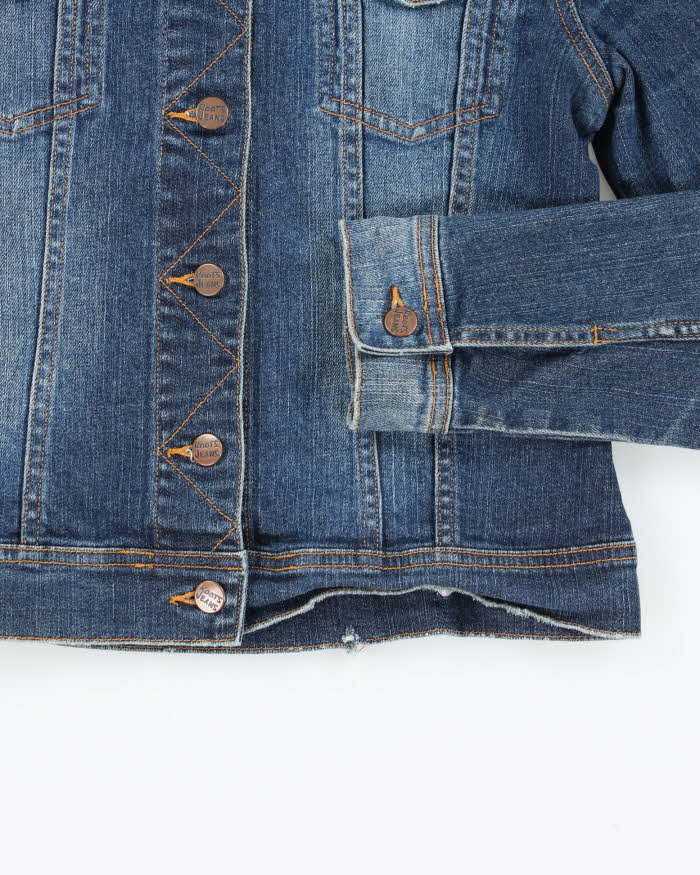 00s Roots Jeans Dark Wash Denim Jacket - M
