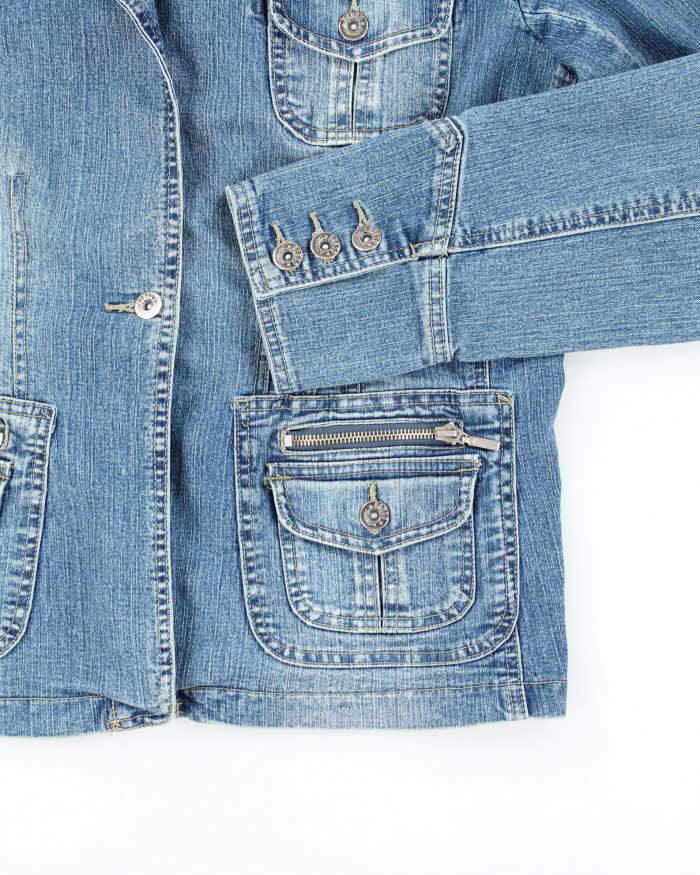 Y2K 00s Bongo Authentic Detailed Denim Jacket - XL