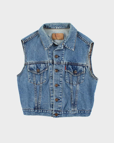 Vintage Y2K Levi's Dark Wash Denim Gilet - S