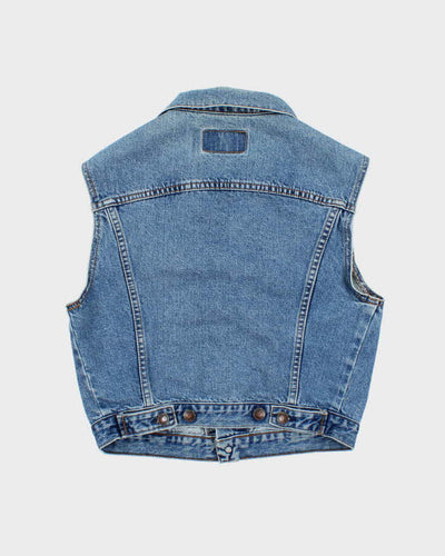 Vintage Y2K Levi's Dark Wash Denim Gilet - S