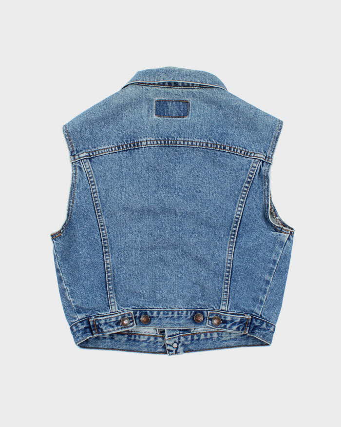 Vintage Y2K Levi's Dark Wash Denim Gilet - S