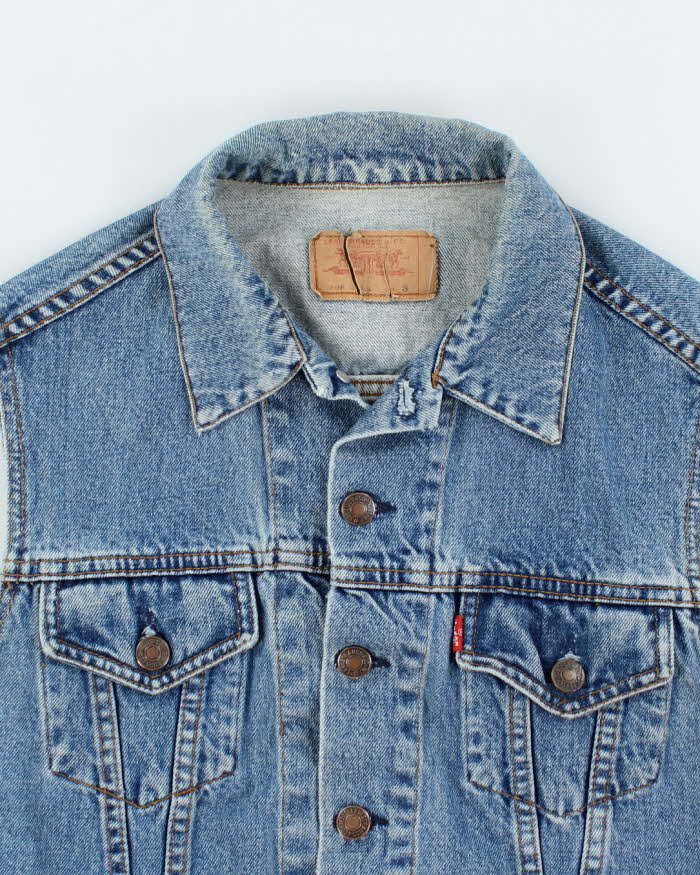 Vintage Y2K Levi's Dark Wash Denim Gilet - S