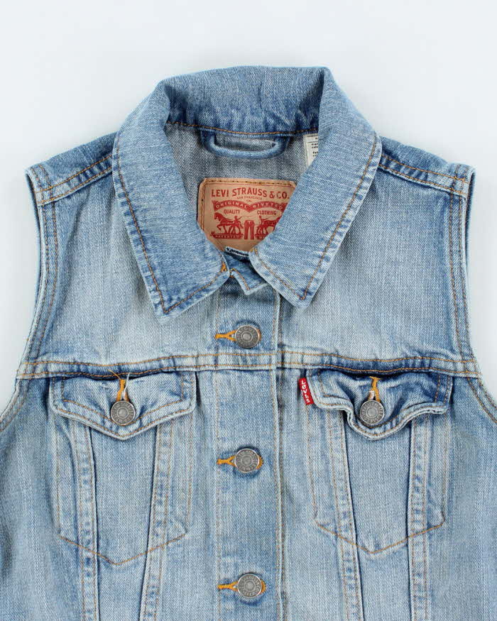 Vintage 2000's Levi's Medium Wash Denim Gilet - S