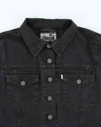Vintage Y2K Levi's SilverTab Dark Grey Stone Wash Denim Jacket - L