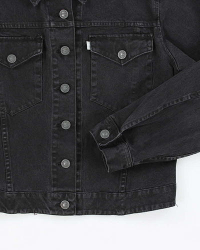 Vintage Y2K Levi's SilverTab Dark Grey Stone Wash Denim Jacket - L