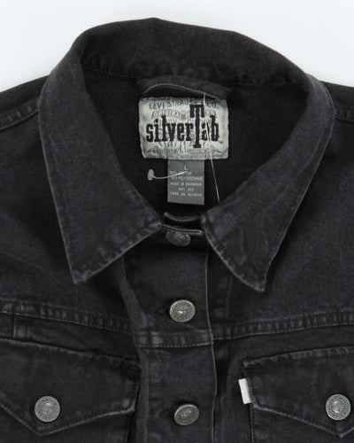 Vintage Y2K Levi's SilverTab Dark Grey Stone Wash Denim Jacket - L