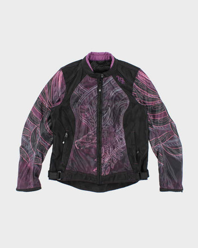 Women's Harley Davidson Purple Sports Biker Jacket - S