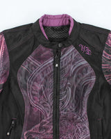 Women's Harley Davidson Purple Sports Biker Jacket - S