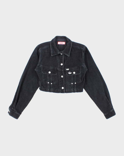 Buffalo Black Corduroy Cropped Jacket - XS