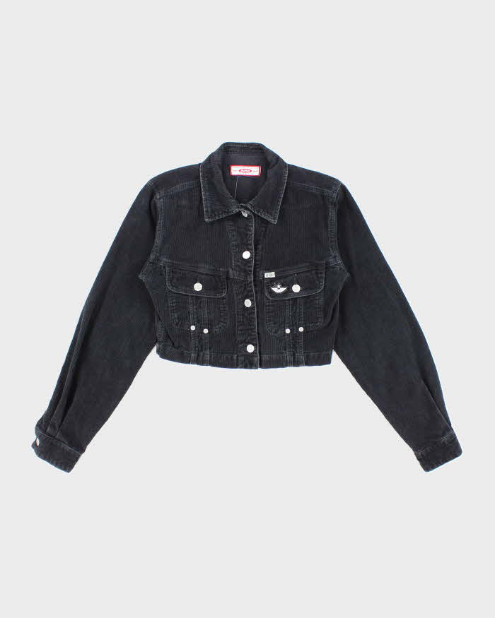 Buffalo Black Corduroy Cropped Jacket - XS