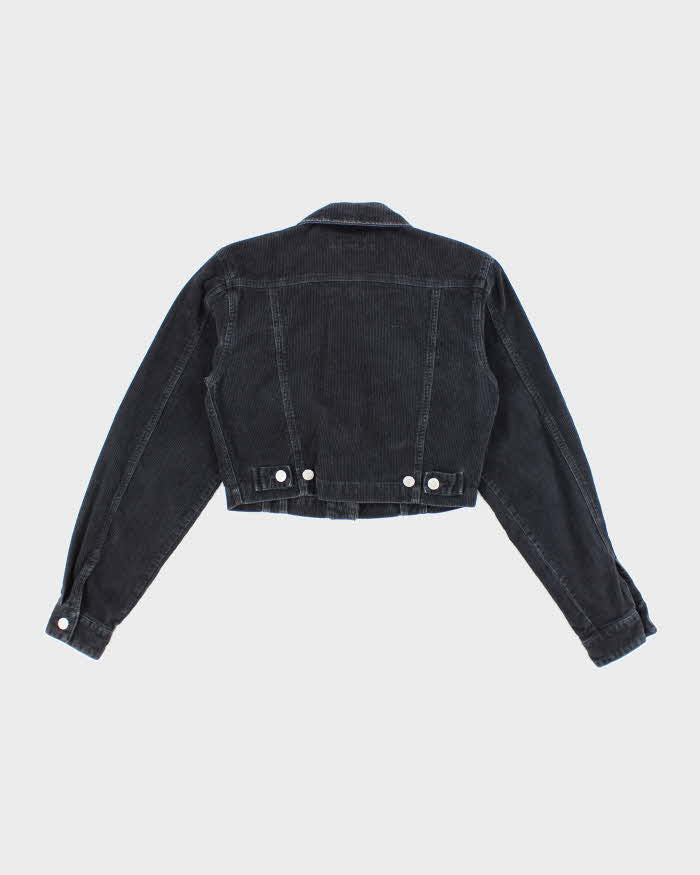 Buffalo Black Corduroy Cropped Jacket - XS