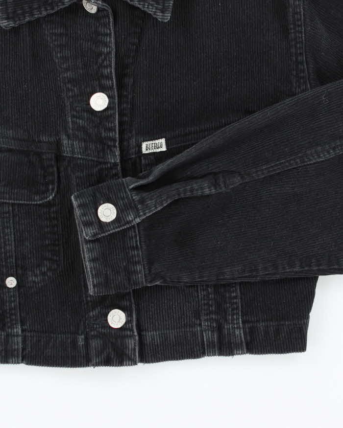 Buffalo Black Corduroy Cropped Jacket - XS