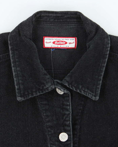 Buffalo Black Corduroy Cropped Jacket - XS