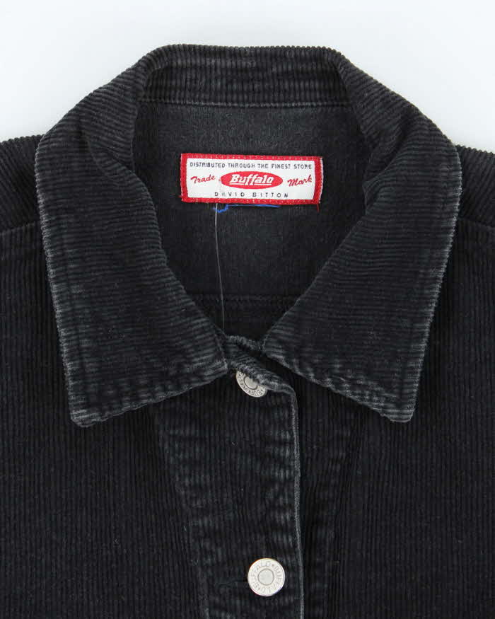 Buffalo Black Corduroy Cropped Jacket - XS