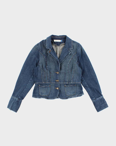Y2k 00s Smart Set Fitted Denim Blazer - M