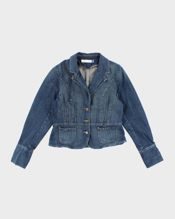 Y2k 00s Smart Set Fitted Denim Blazer - M