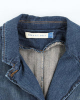 Y2k 00s Smart Set Fitted Denim Blazer - M