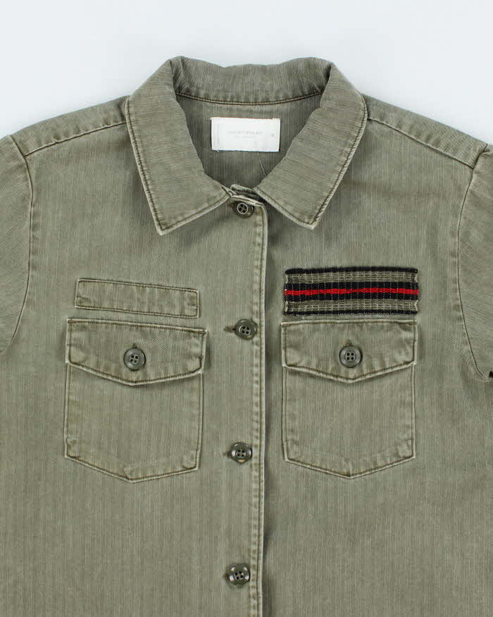 Lucky Brand Khaki Military Style Jacket - M